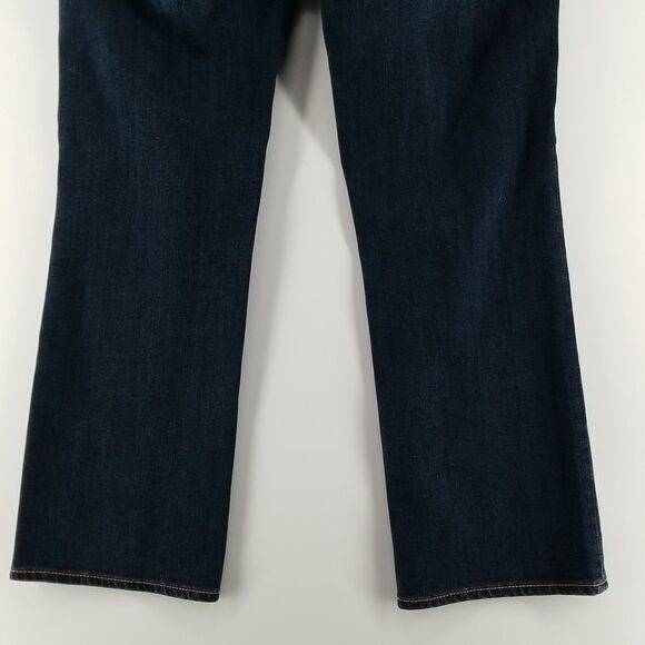 American Eagle Jeans Women's Size 4 Blue Washed Artist Crop Denim Super Stretch - Picture 7 of 10